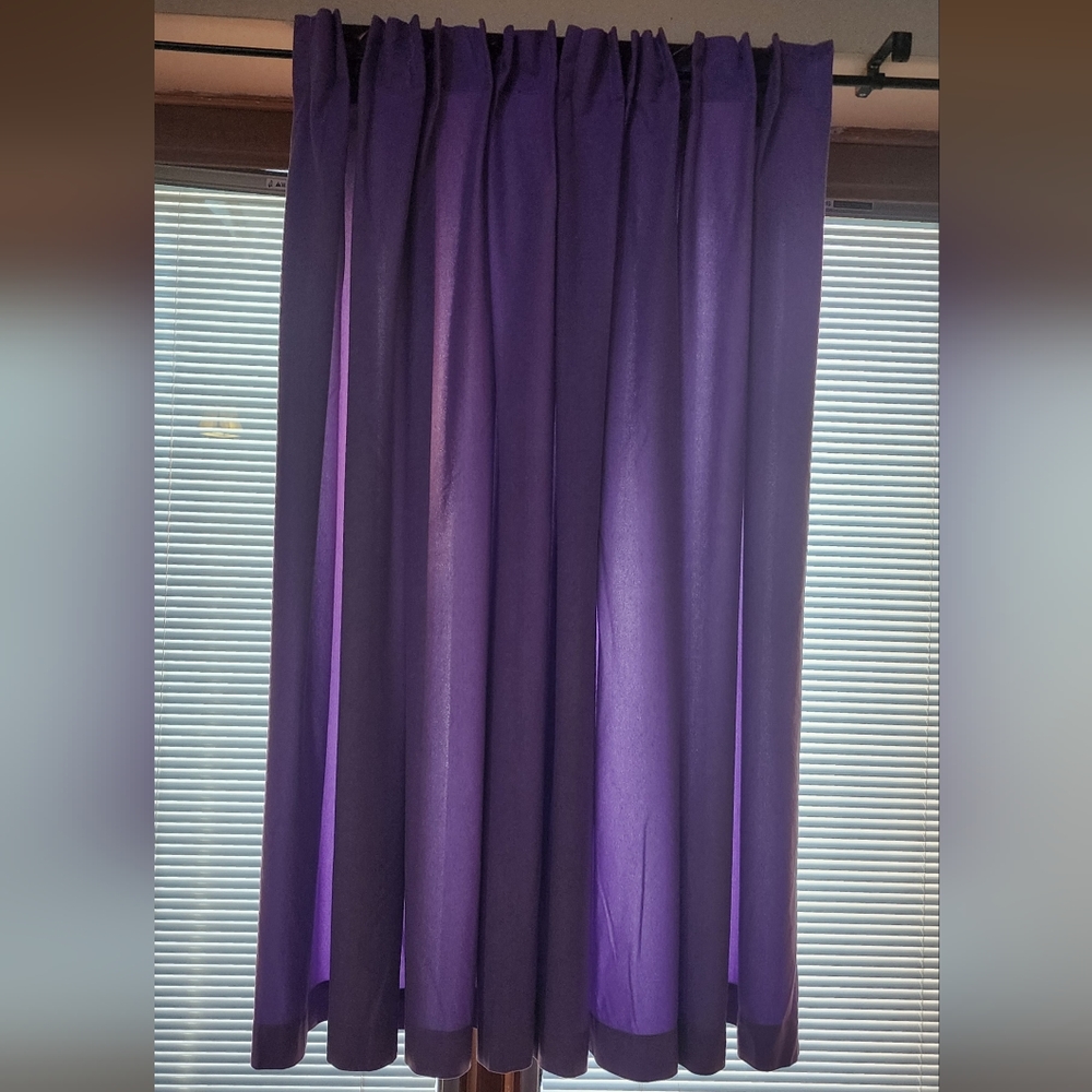 Purple Curtains - 2 panels
